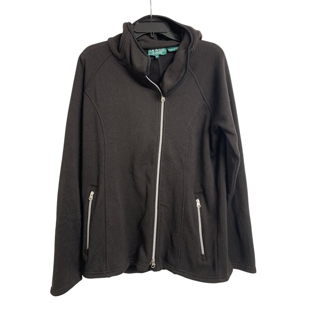 Dover Saddlery Equestrian Zip Hooded Sweater Jacket Size XL‎